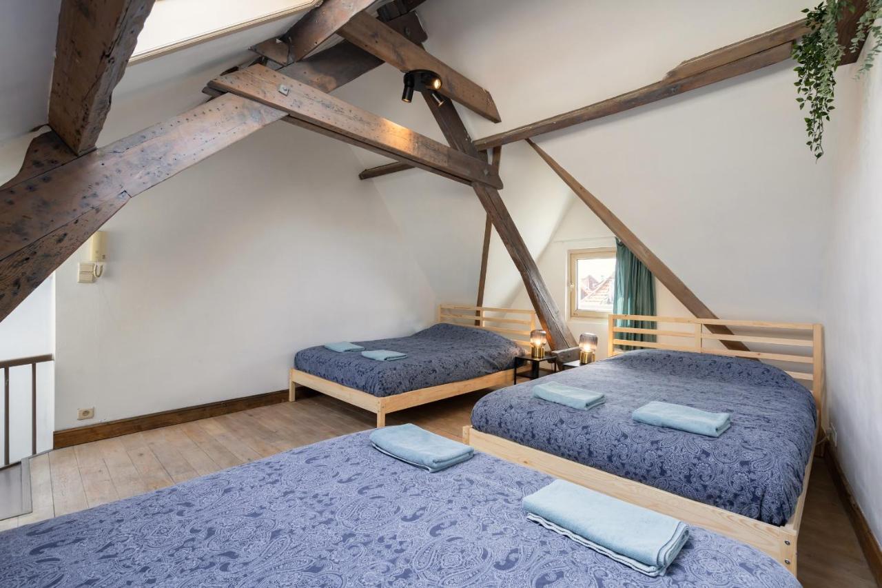 Tempel Triplex & Duplex At Historic Heart Of Antwerp Apartment Bagian luar foto