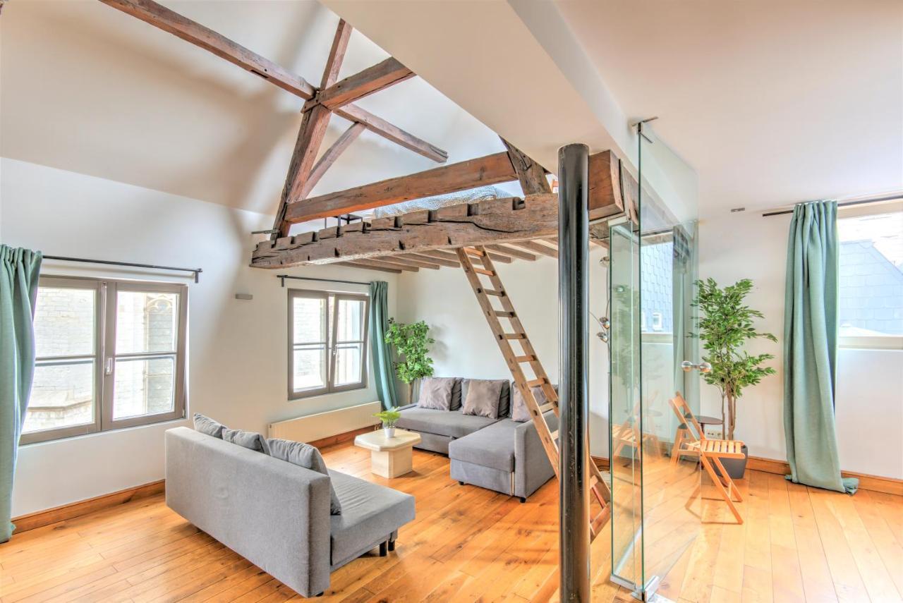 Tempel Triplex & Duplex At Historic Heart Of Antwerp Apartment Bagian luar foto