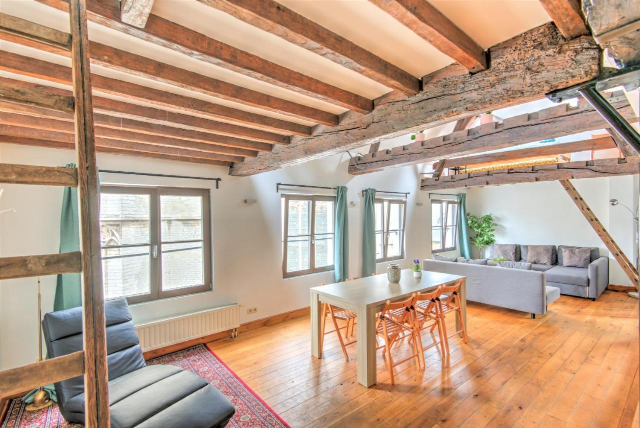 Tempel Triplex & Duplex At Historic Heart Of Antwerp Apartment Bagian luar foto